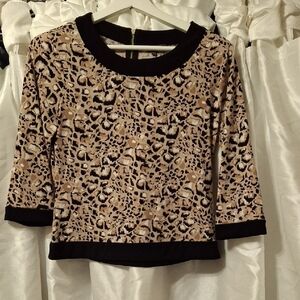 Vince Camuto Leopard Print Women's Top S 🩵🩵🩵🩵